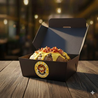 Siciliana — batata recheada com bacon, champignon e queijo mussarela